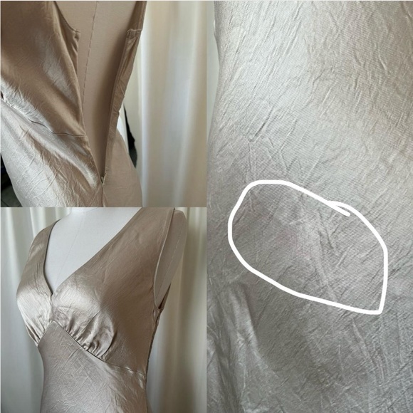 Margaret O ‘Leary Darya Double V Neck Dress Y2K style size small. - Picture 8 of 8